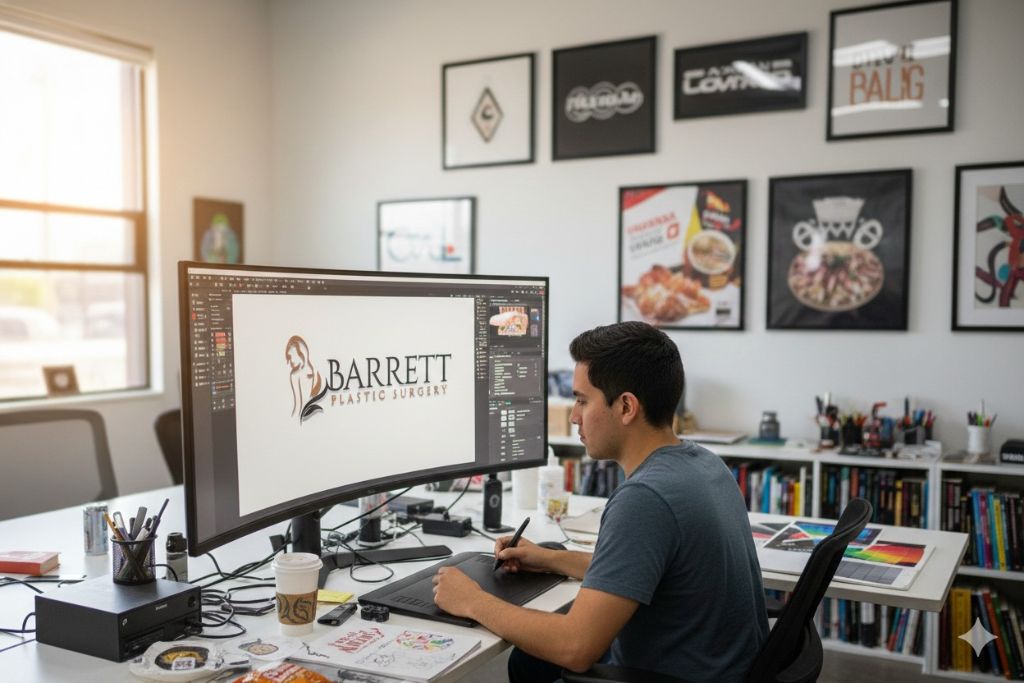 Barrett Plastic Surgery Logo Design