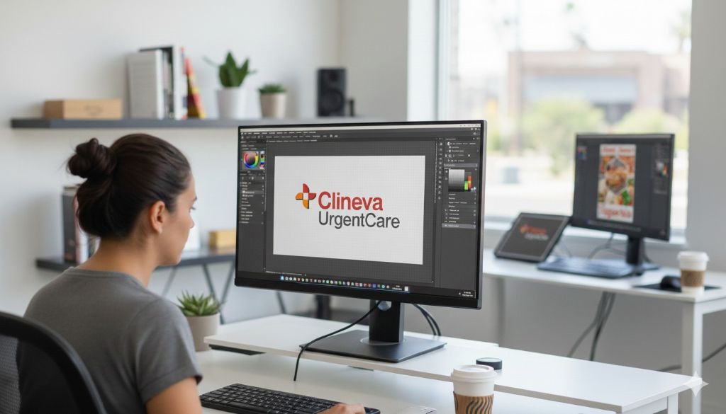 Clineva Urgent Care Logo Design