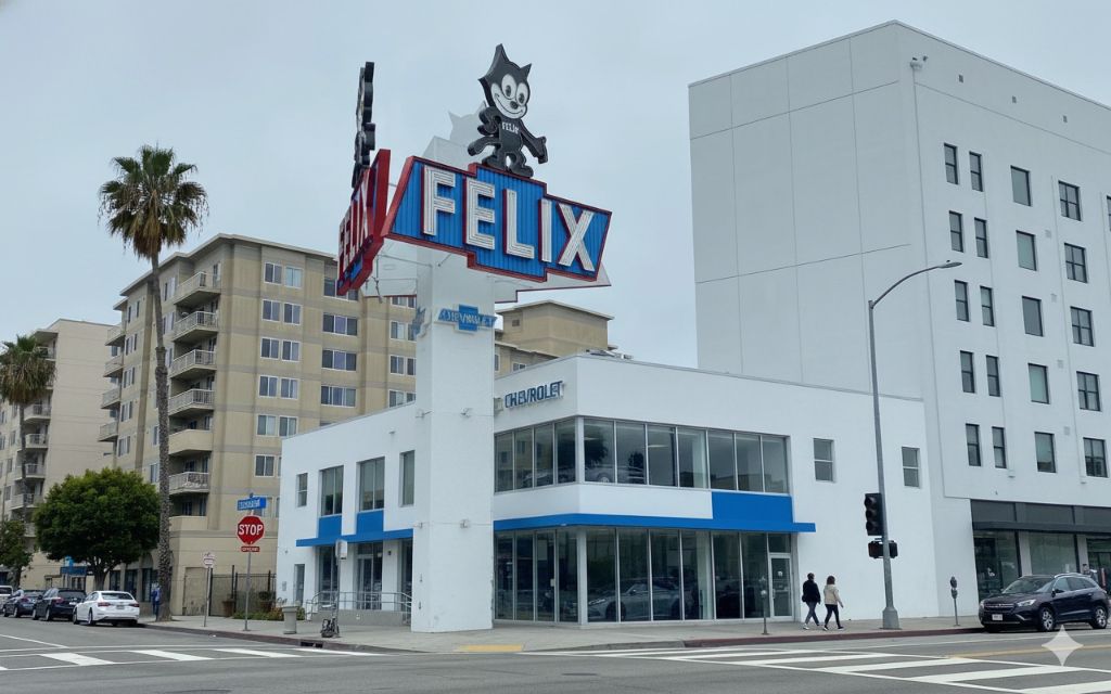 Felix Chevrolet Monument Sign Installation