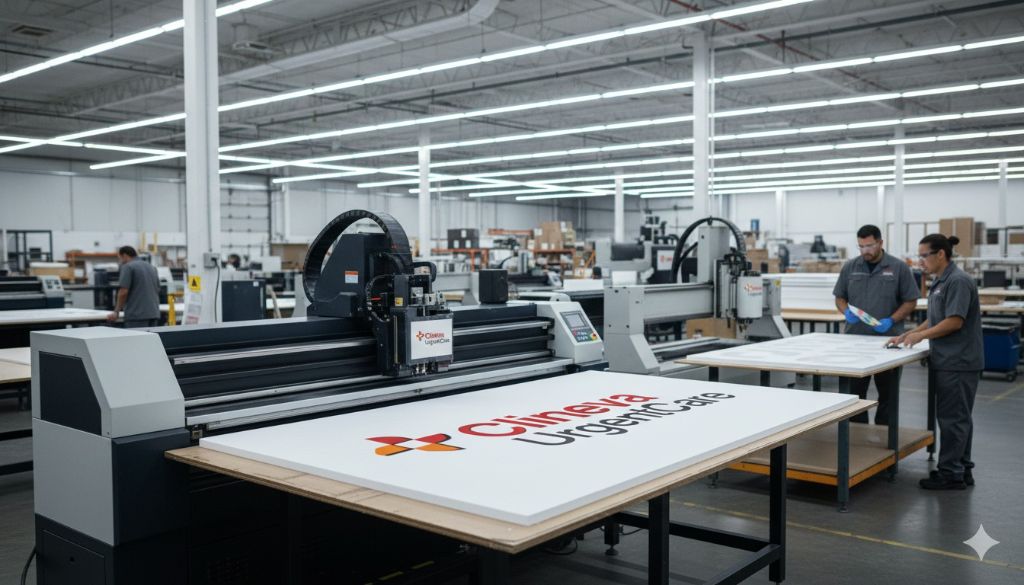 Clineva Urgent Care Sign Production