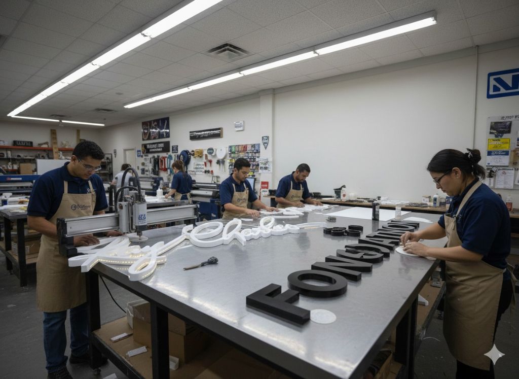 3D Letter Manufacturing - Production Workshop